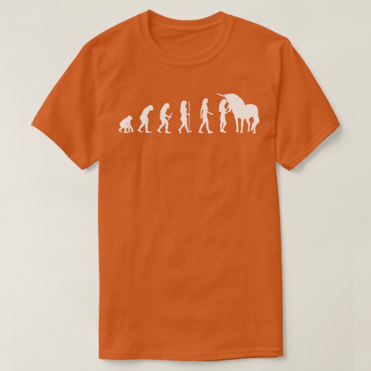 Evolutie van vrouw eenhoorn lover cadeau idee t-shirt (Design voorkant)