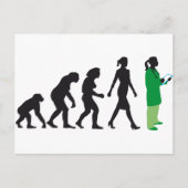 evolutie van vrouwelijke vrouw arts briefkaart (Voorkant)