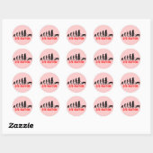 Evolutie van vrouwen ronde sticker (Vel)