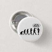 Evolutie van vrouwenpeper spray - Grappig feminist Ronde Button 3,2 Cm (Voorkant /achterkant)