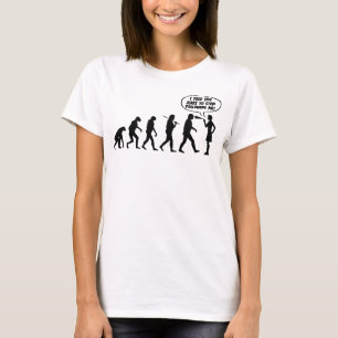 Evolutie van vrouwenpeper spray - Grappig feminist T-shirt
