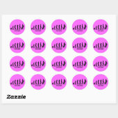 Evolutie van winkelen ronde sticker (Vel)