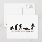 Evolutie van Zombie Briefkaart (Voorkant / Achterkant)