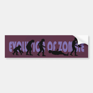 Evolutie van Zombie Bumpersticker
