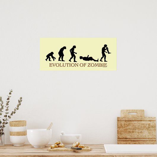 Evolutie van Zombie Poster (Keuken)