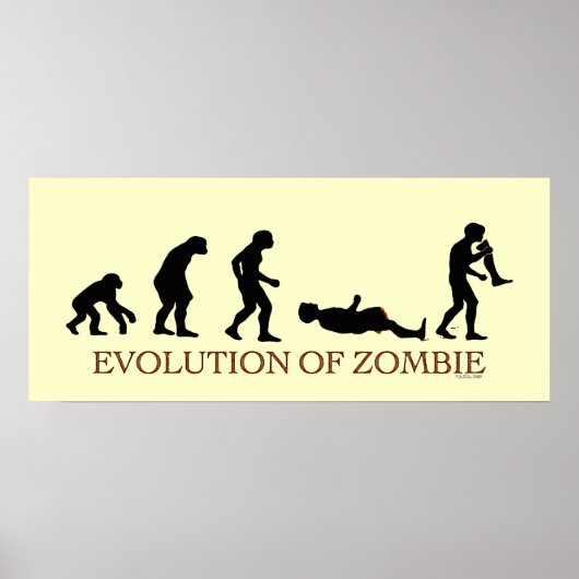 Evolutie van Zombie Poster (Voorkant)