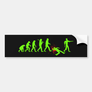 Evolutie van Zombies Bumpersticker