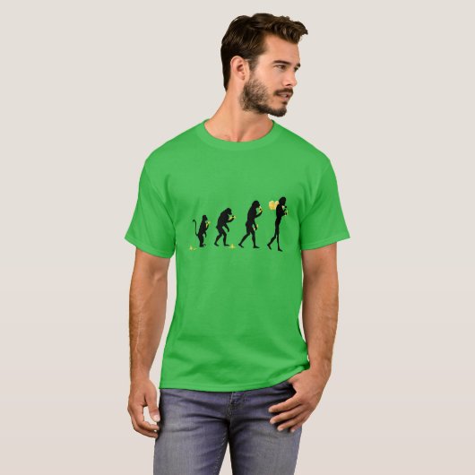 Evolutie! Vegan Tshirt (Voorkant volledig)