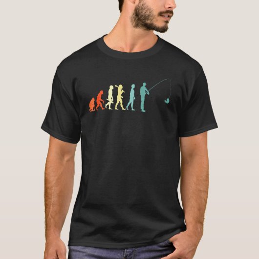 Evolutie Vist vis Gevist T-shirt (Voorkant)