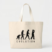 Evolutie: Vogel Grote Tote Bag (Voorkant)