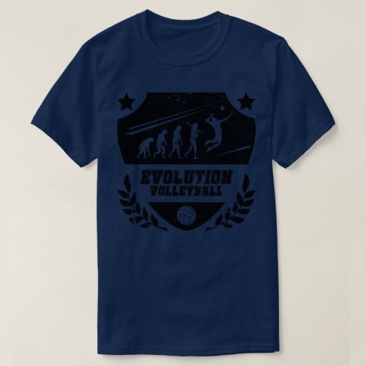 Evolutie Volleybal 6 T-shirt (Design voorkant)