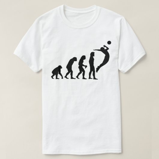 Evolutie Volleyball T-shirt (Design voorkant)