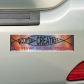 Evolutie vs. creatie bumpersticker (Op auto)