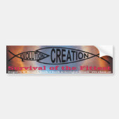 Evolutie vs. creatie bumpersticker (Voorkant)