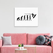 Evolutie Wakeboarding Canvas Afdruk (Insitu (Woonkamer))