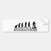 Evolutie - wandelend bumpersticker (Voorkant)