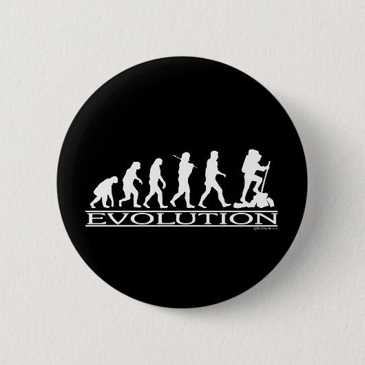 Evolutie - wandelend ronde button 5,7 cm (Voorkant)