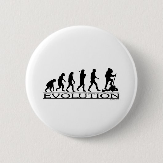 Evolutie - wandelend ronde button 5,7 cm (Voorkant)