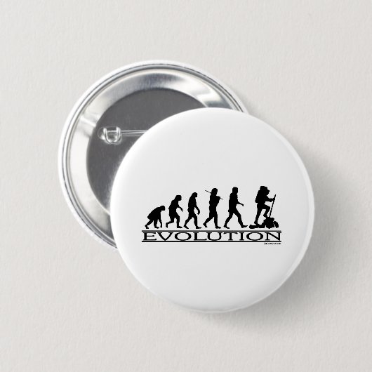 Evolutie - wandelend ronde button 5,7 cm (Voorkant /achterkant)