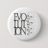Evolutie (wit) ronde button 5,7 cm (Voorkant)