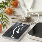 Evolutie X Drift-Logo met loopvlak voor banden Sleutelhanger (Voorkant Rechts)