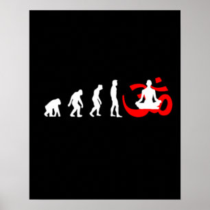 Evolutie Yoga Buddhist Meditation Poster