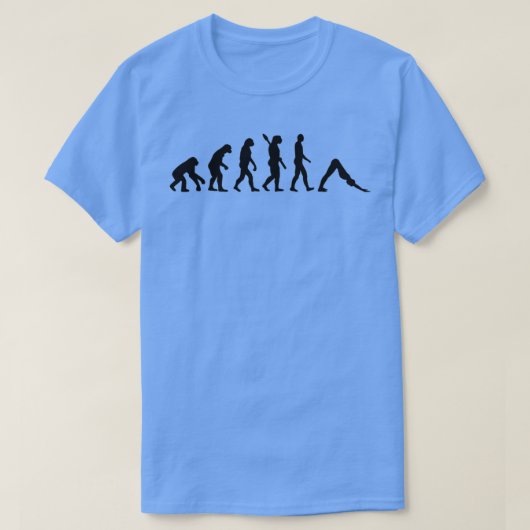 Evolutie Yoga Pilates T-shirt (Design voorkant)