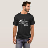 Evolutie zwemmen t-shirt (Voorkant volledig)