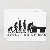 evolutiebillard briefkaart (Voorkant / Achterkant)