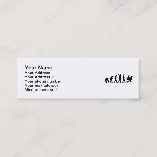 Evolutiedentist Mini Visitekaartje (Voorkant)