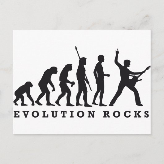 evolutiegesteente briefkaart (Voorkant)
