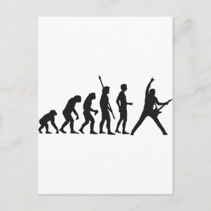 evolutiegitaar briefkaart