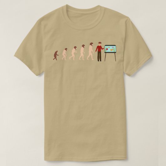 Evolutiegroef vishouder Funny Gift Idea 3 T-shirt (Design voorkant)