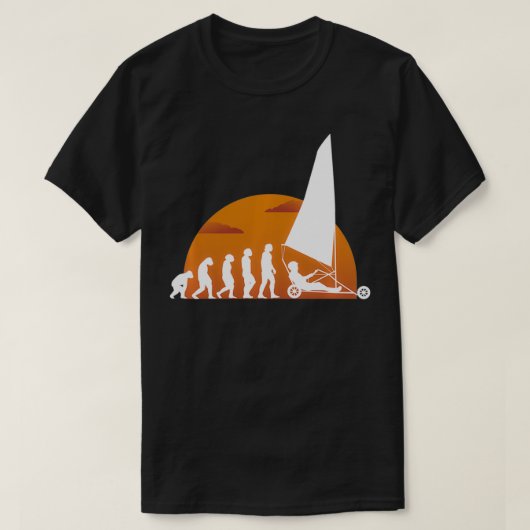 Evolutiegrond met vuilnisbakken Zil Wagon Sand T-shirt (Design voorkant)