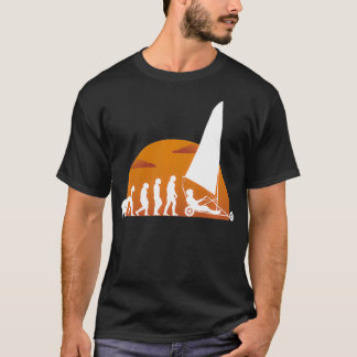 Evolutiegrond met vuilnisbakken Zil Wagon Sand T-shirt