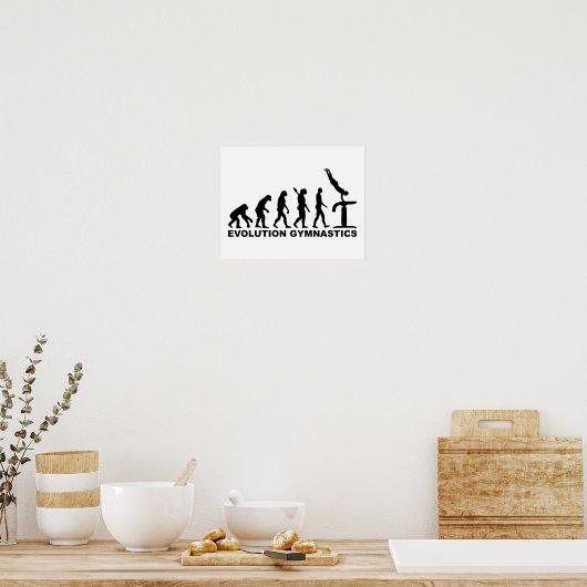 Evolutiegymnastiek Poster (Keuken)