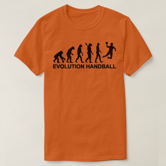 Evolutiehandbal 6 t-shirt (Design voorkant)