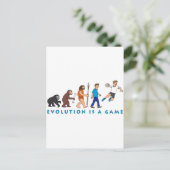 Evolutiehandbal Comic Style Briefkaart (Staand voorkant)