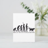 evolutiehond briefkaart (Staand voorkant)