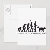 evolutiehond briefkaart (Voorkant / Achterkant)