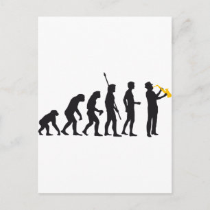 evolutiejazz briefkaart