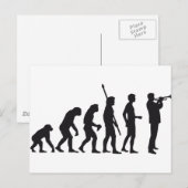 evolutielompet briefkaart (Voorkant / Achterkant)