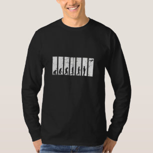 Evolutiemodel vliegen Funny Rc Airplane Aviator Z T-shirt