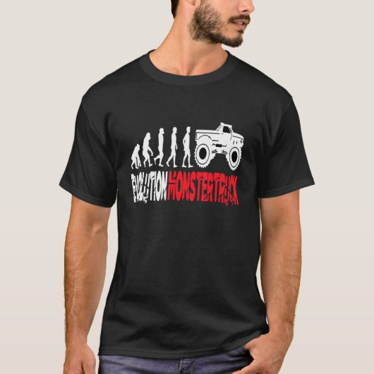 Evolutiemonster Truck Monster Truck Freestyle M T-shirt (Voorkant)