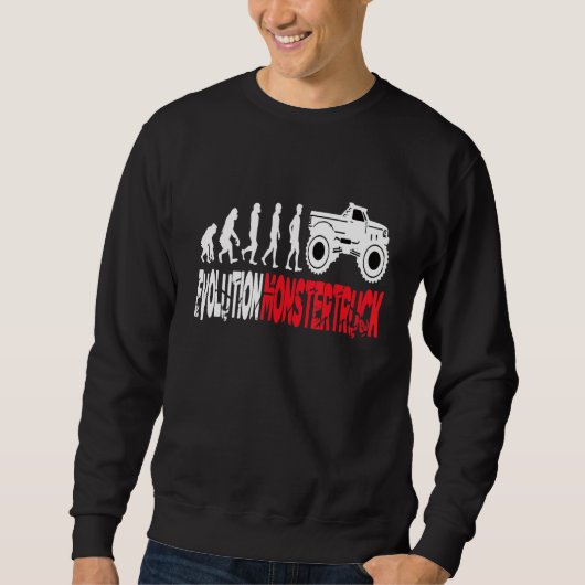 Evolutiemonster Truck Monster Truck Freestyle M Trui (Voorkant)