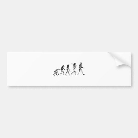 Evolutienorm - Wolken Bumpersticker (Voorkant)