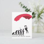 evolutieparachute briefkaart (Staand voorkant)
