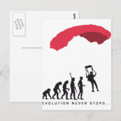 evolutieparachute briefkaart (Voorkant / Achterkant)