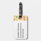 Evolutiepatroon Bagagelabel (Achterkant verticaal)