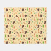 Evolutiepatroon Fleece Deken (Voorkant (Horizontaal))